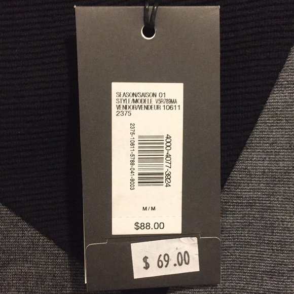 NWT A|X black and grey / gray dress, sz M - Picture 5 of 6